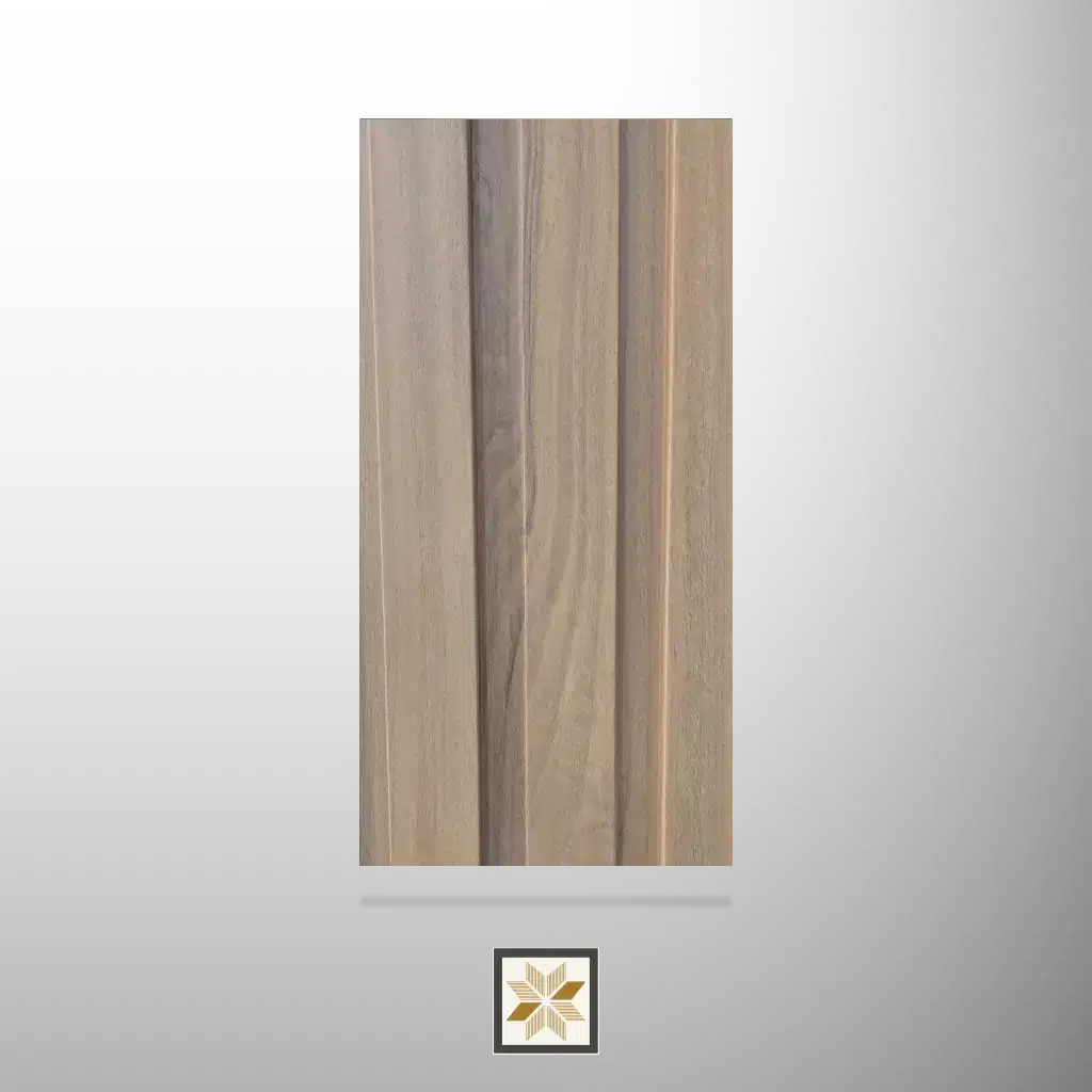 9.5x0.66 feet | 14 mm Brown Wood louvers (suitable for Bedroom, Feature Wall, Living Room, Office) | LV-21793-0