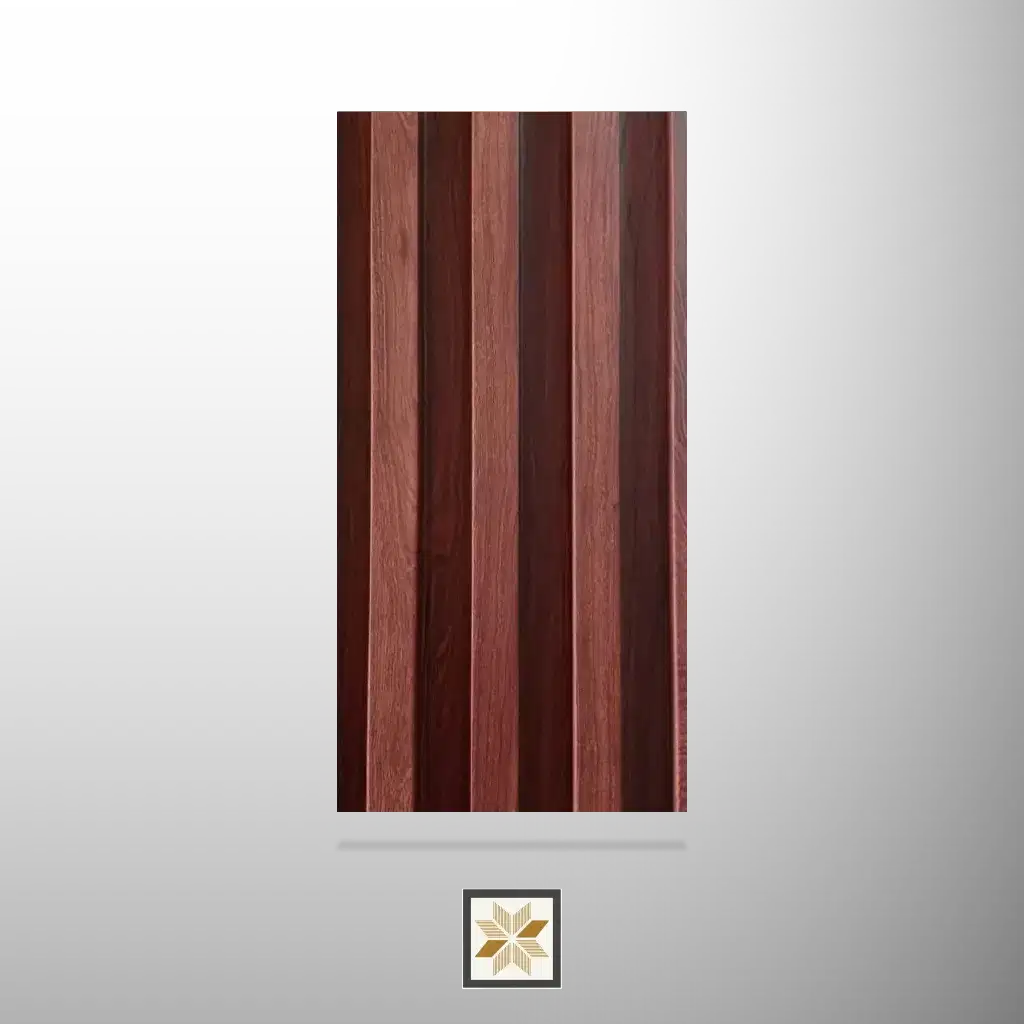 9.5x0.5 feet | 23 mm Brown Wood louvers (suitable for Bedroom, Feature Wall, Kitchen, Living Room, Office) | LV-21843-0