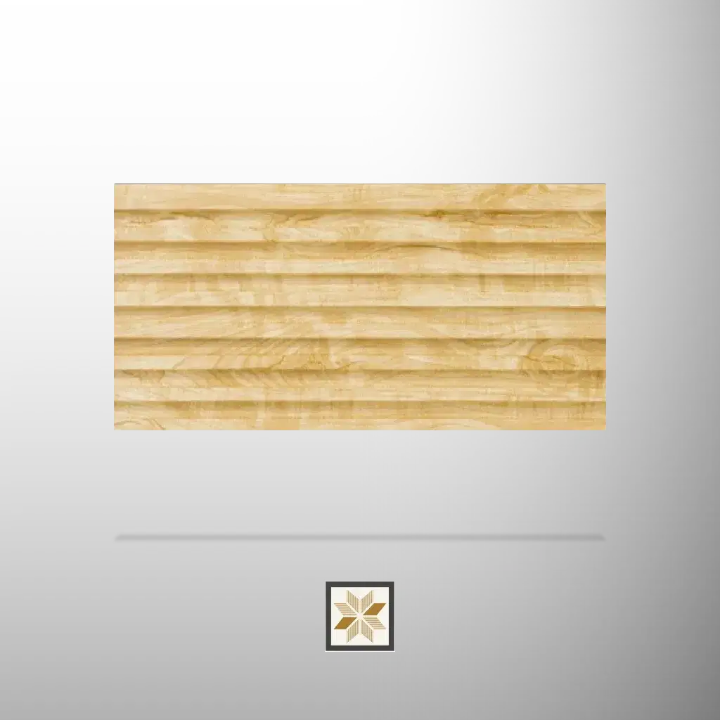 9.5x0.5 feet | 17 mm Brown Wood louvers (suitable for Bedroom, Feature Wall, Kitchen, Living Room, Office) | LV-21858-0