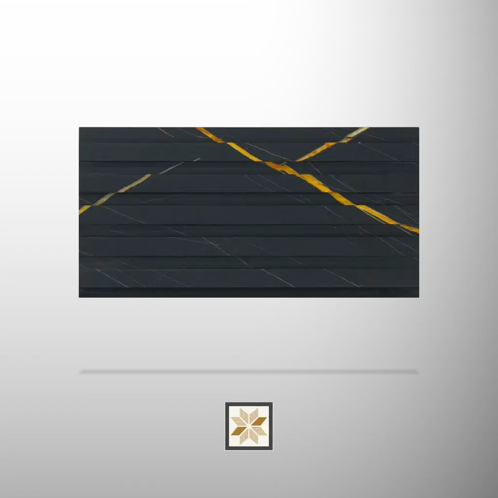 10x0.5 feet | 12 mm Blue Marble louvers (suitable for Bathroom, Bedroom, Hotel, Kitchen, Living Room, Office, Restaurant, TV Cabinet, Wardrobe) | LV-21889-0