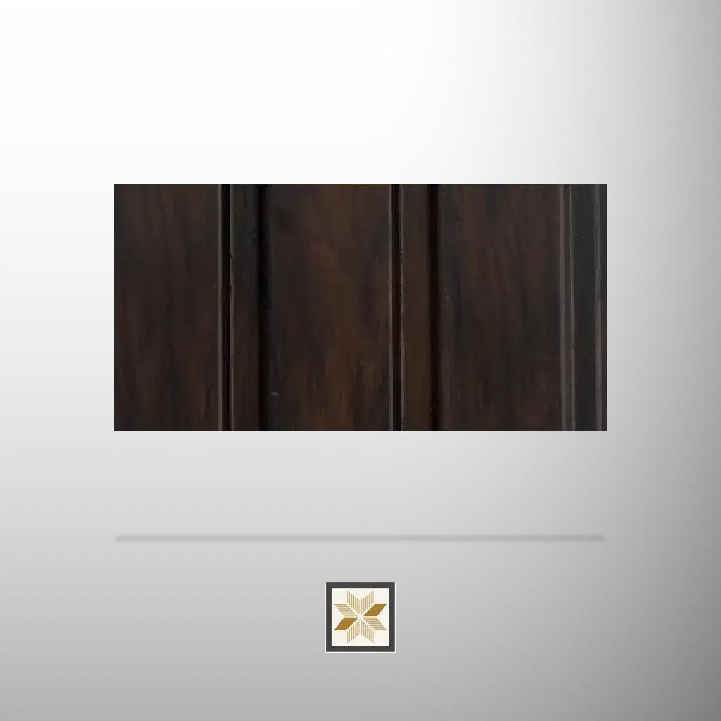 8x0.41 feet | 12 mm Brown Wood louvers (suitable for Bedroom, Hotel, Kitchen, Living Room, Office, Restaurant, TV Unit, Wardrobe) | LV-21896-0