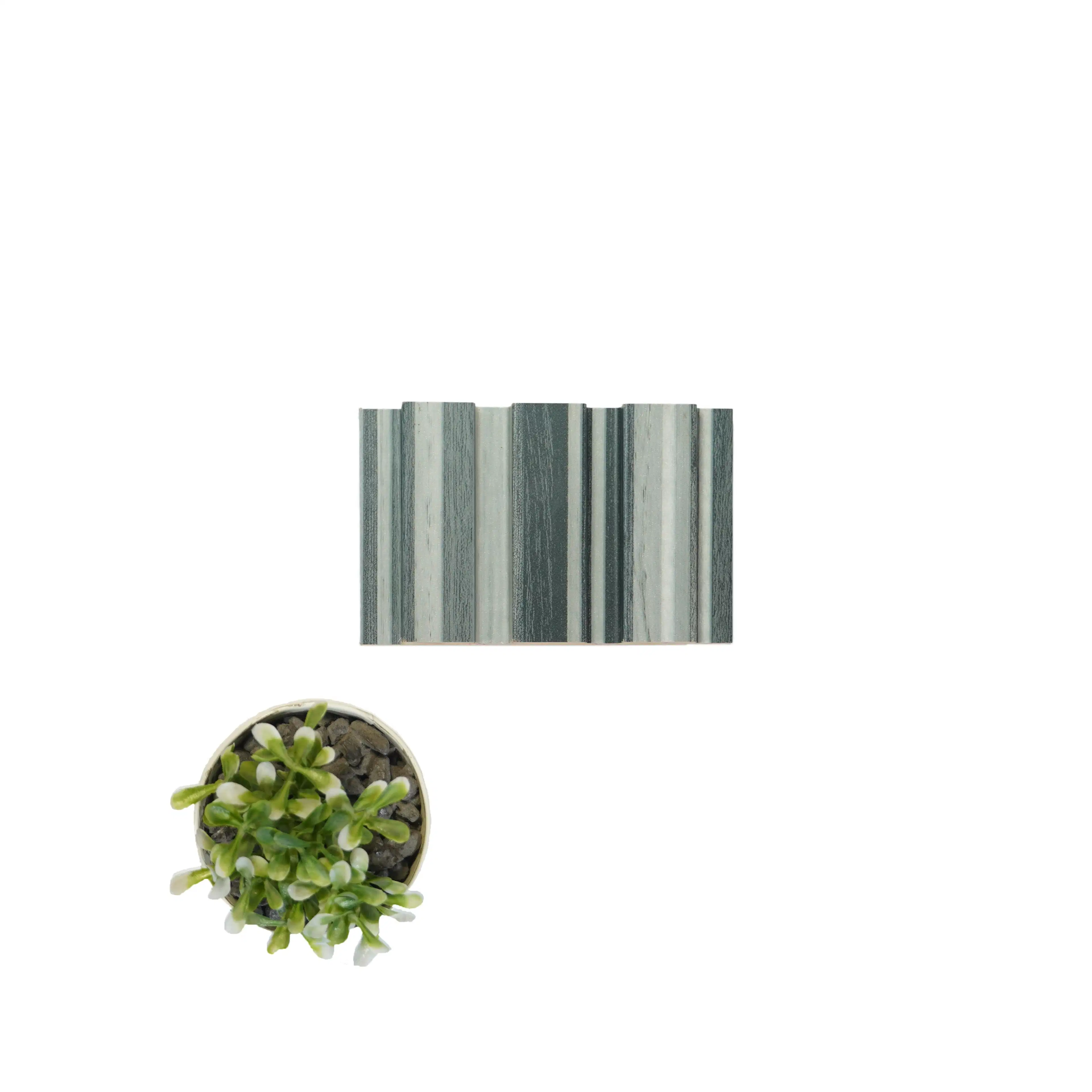 10x0.41 feet | 18 mm Grey Wood louvers (suitable for Bedroom, Hotel, Kitchen, Living Room, Office, Restaurant) | LV-22094-0