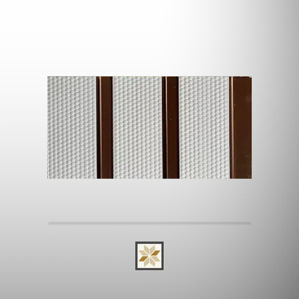8x0.41 feet | Beige Wood louvers (suitable for Bathroom, Bedroom, Hotel, Kitchen, Living Room, Office, Restaurant, TV Cabinet, Wardrobe) | LV-22163-0