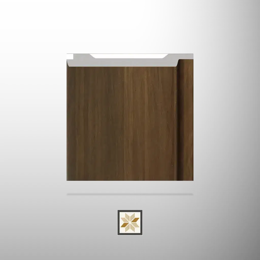 8x0.4 feet | 12 mm Dark Walnut Wood louvers (suitable for Bedroom, Hotel, Kitchen, Living Room, Office, Restaurant, TV Cabinet, Wardrobe) | LV-22402-F-0