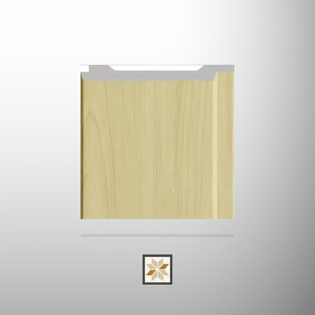 9.5x0.4 feet | 12 mm Oak Beige Wood louvers (suitable for Bedroom, Hotel, Kitchen, Living Room, Office, Restaurant, TV Cabinet, Wardrobe) | LV-22402-M-0