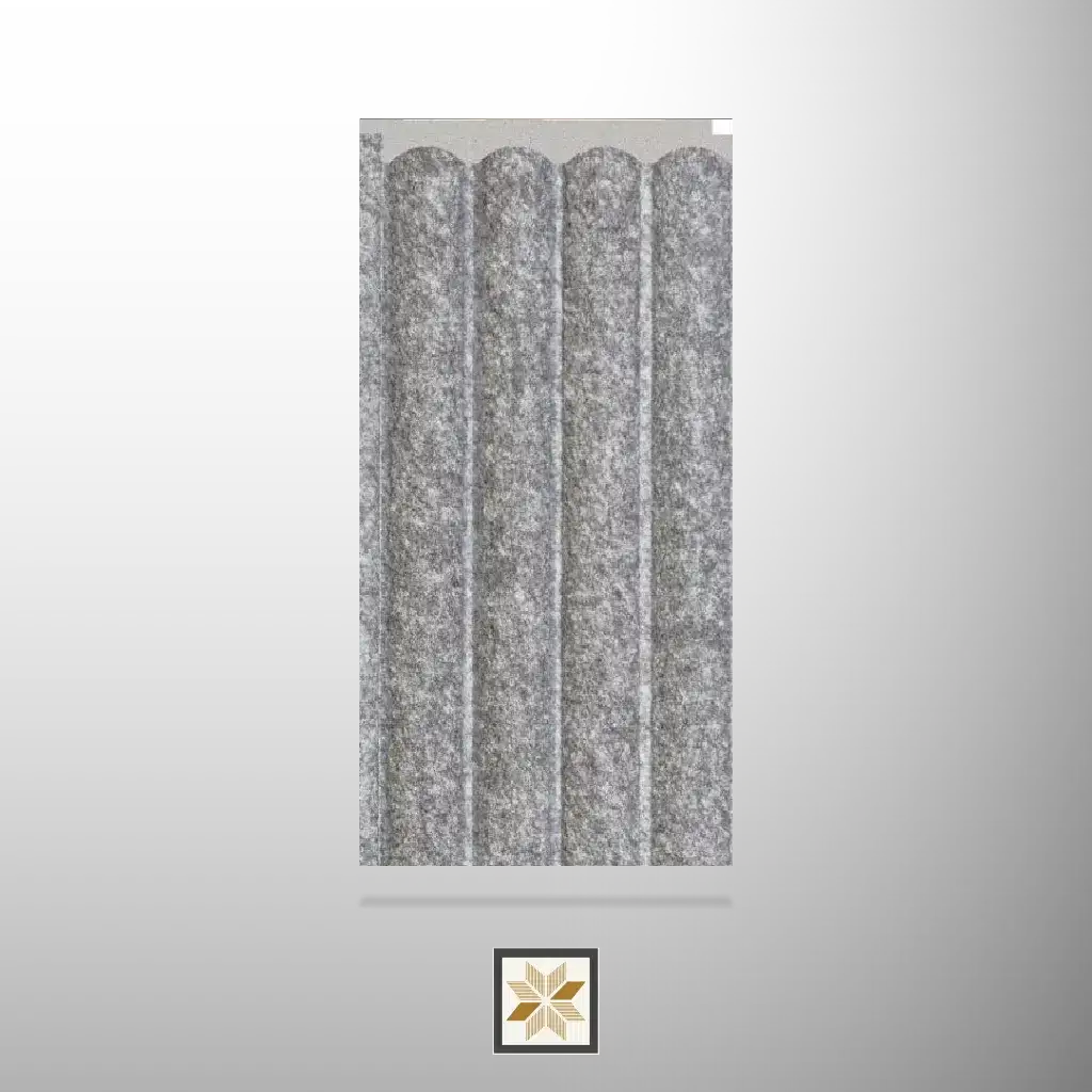 9.5x0.39 feet | 12 mm Granite Grey Patterned louvers (suitable for Bedroom, Hotel, Kitchen, Living Room, Office, Restaurant, TV Cabinet, Wardrobe) | LV-22420-E-0