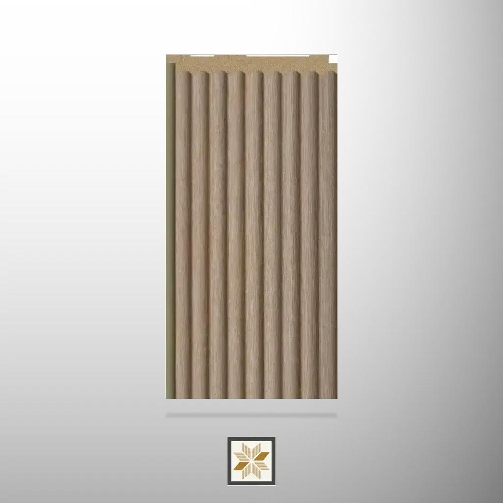 8x0.42 feet | 12 mm Sand Drift louvers (suitable for Bedroom, Hotel, Kitchen, Living Room, Office, Restaurant, TV Cabinet, Wardrobe) | LV-22416-J-0