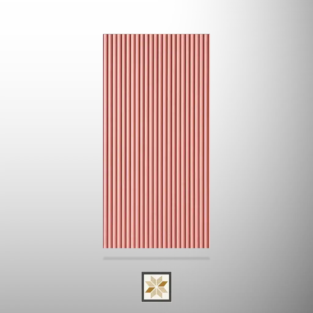 8x4 feet | 16.5 mm Pink louvers (suitable for Bedroom, Hotel, Kitchen, Living Room, Office, Restaurant) | LV-22431-0