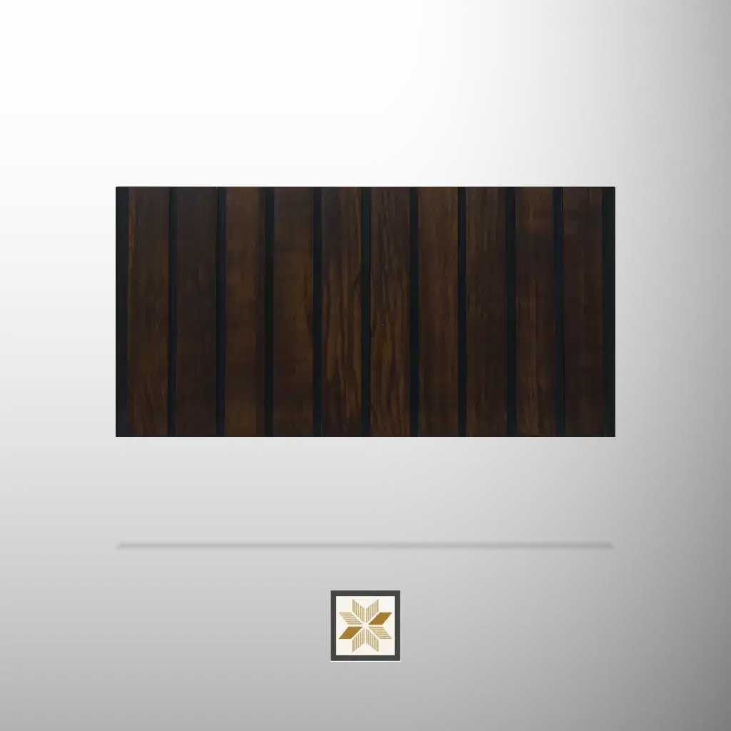 10x1 feet | 10 mm Brown Wood louvers (suitable for Bathroom, Bedroom, Hotel, Kitchen, Living Room, Office, Restaurant, TV Cabinet, Wardrobe) | LV-22447-0