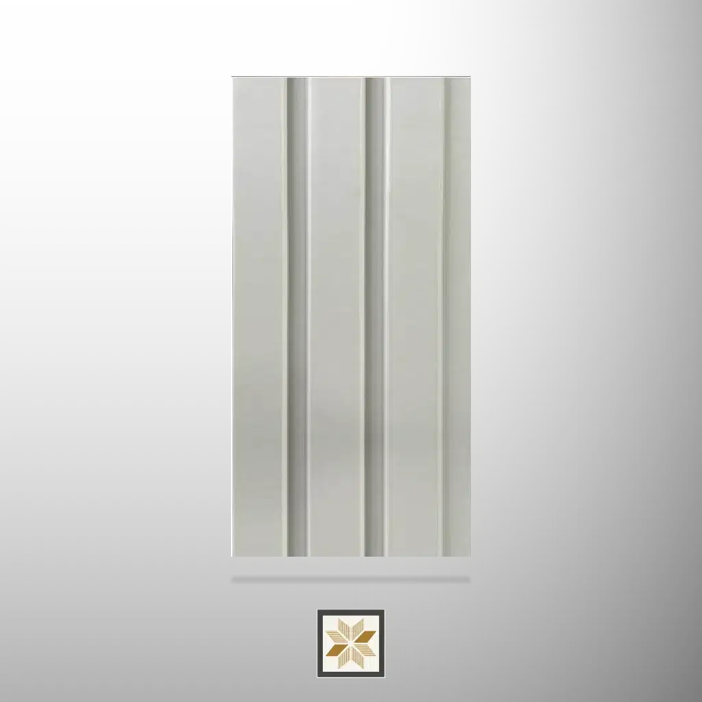 8x0.41 feet | 12 mm White louvers (suitable for Bedroom, Hotel, Living Room, Office, Restaurant) | LV-22558-0