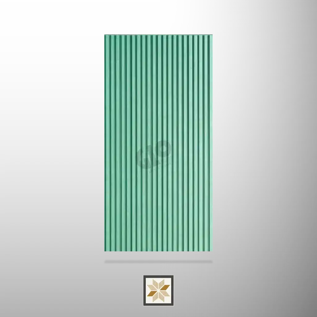 8x4 feet | 12 mm Green louvers (suitable for Bedroom, Hotel, Kitchen, Living Room, Office, Restaurant) | LV-22938-B-0