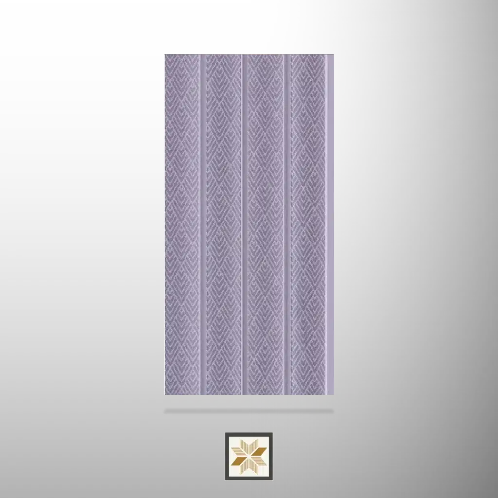 9x0.42 feet | 12 mm Pruple Patterned louvers (suitable for Bedroom, Living Room, Office, Retail) | LV-22654-0