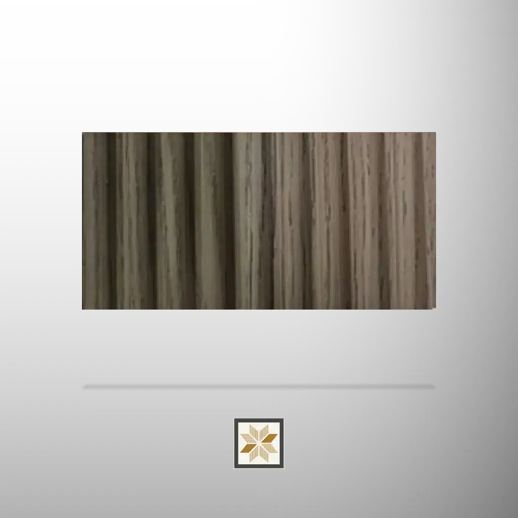 8x0.39 feet | 12 mm Brown Wood louvers (suitable for Bedroom, Living Room, Office, Retail) | LV-22660-0