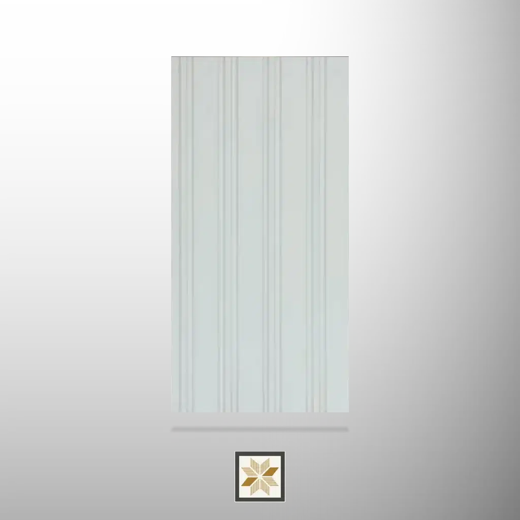 8x0.39 feet | 12 mm White Wood louvers (suitable for Bedroom, Living Room, Office, Retail) | LV-22684-0