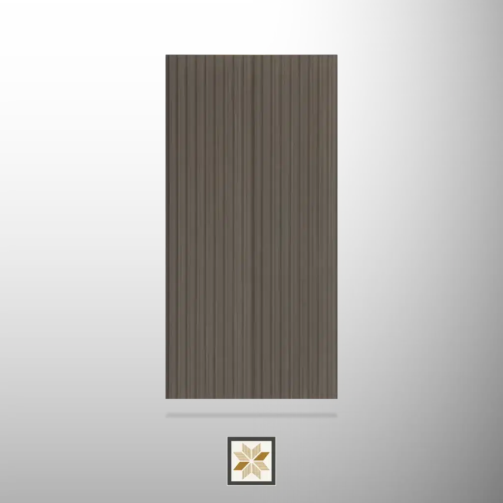 8x0.39 feet | 12 mm Brown Wood louvers (suitable for Bedroom, Living Room, Office, Retail) | LV-22692-0