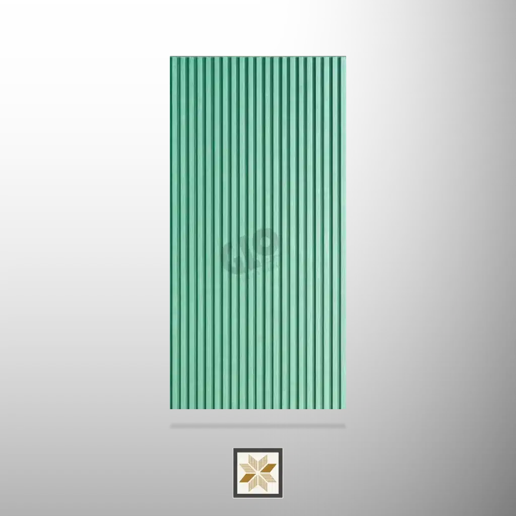 8x4 feet | 17 mm Green louvers (suitable for Bedroom, Hotel, Kitchen, Living Room, Office, Restaurant) | LV-22846-0