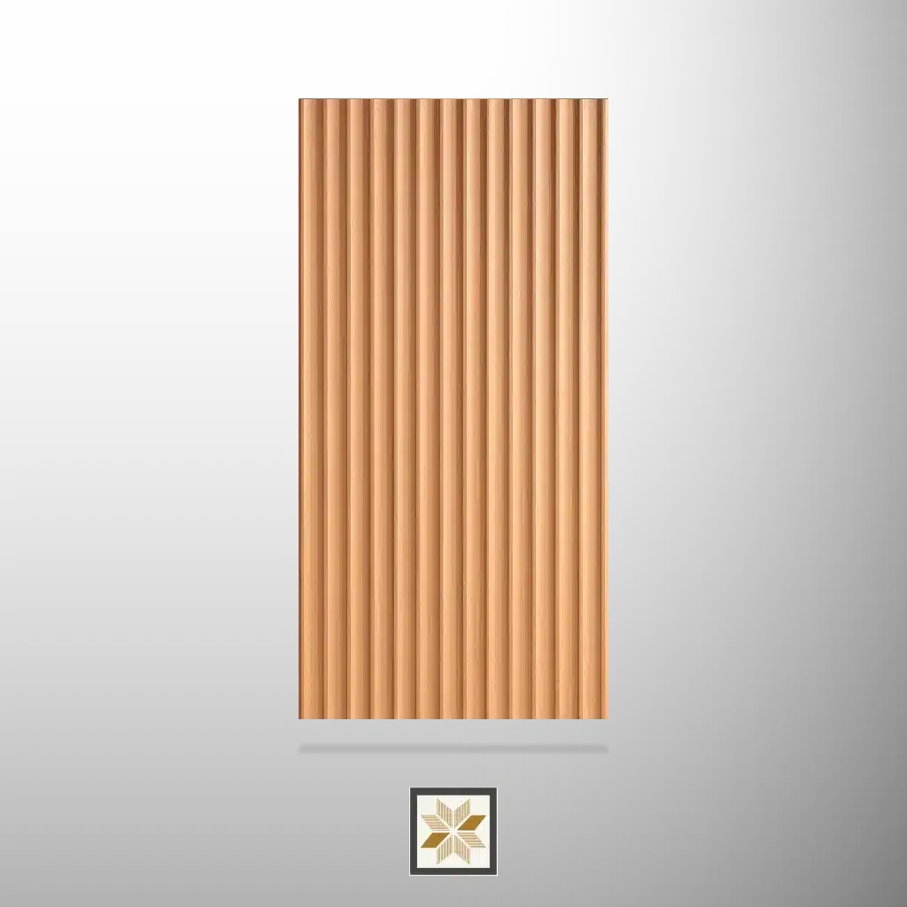 8x4 feet | 12 mm Brown louvers (suitable for Bedroom, Hotel, Kitchen, Living Room, Office, Restaurant) | LV-22860-0