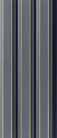 8x0.41 feet | 12 mm Grey louvers (suitable for Bedroom, Hotel, Living Room, Office, Restaurant, TV Cabinet) | LV-22953-0