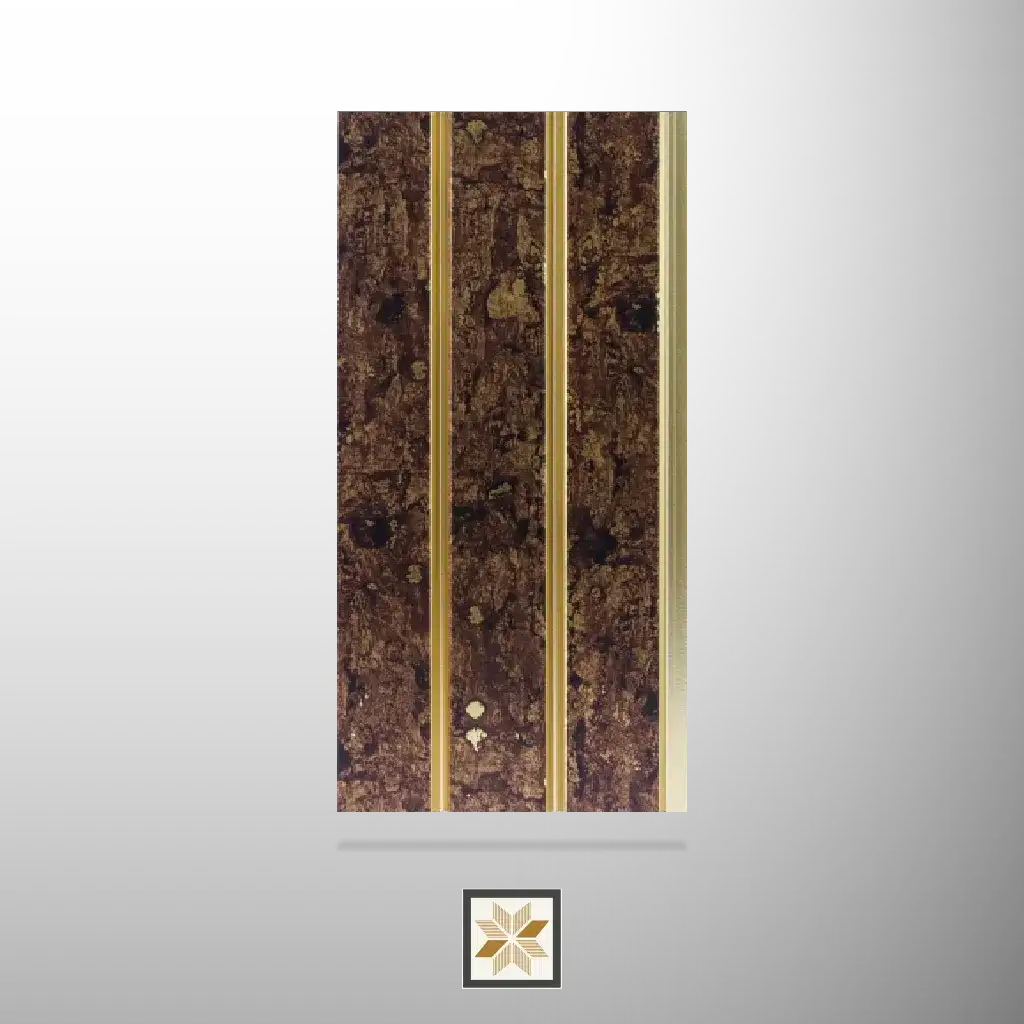 8x0.4 feet | 12 mm Brown Wood louvers (suitable for Bedroom, Hotel, Living Room, Office, Restaurant, TV Cabinet) | LV-22974-0