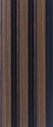 8x0.41 feet | 12 mm Brown Wood louvers (suitable for Bedroom, Hotel, Living Room, Office, Restaurant, TV Cabinet) | LV-22999-0