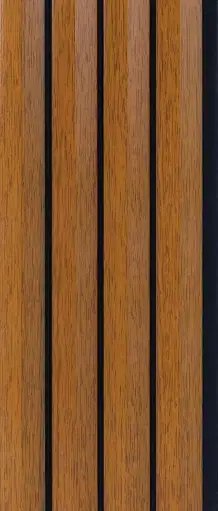 8x0.39 feet | 12 mm Brown Wood louvers (suitable for Bedroom, Hotel, Living Room, Office, Restaurant, TV Cabinet) | LV-23005-0