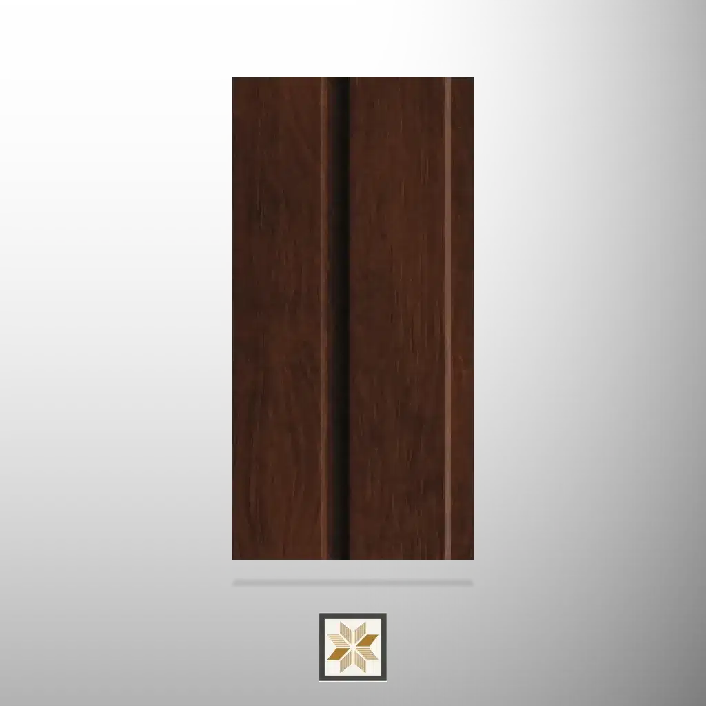 8x0.39 feet | 12 mm Brown Wood louvers (suitable for Bedroom, Hotel, Kitchen, Living Room, Office, Restaurant, TV Cabinet, Wardrobe) | LV-23029-0