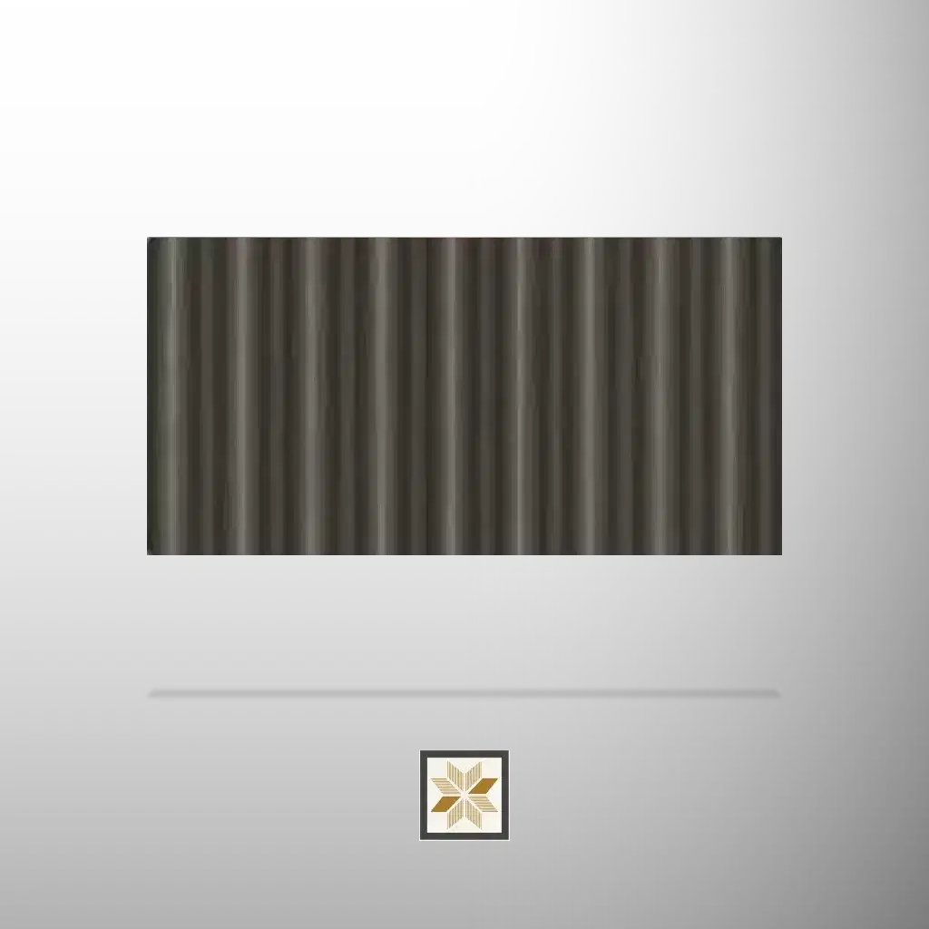 10x0.85 feet | 21 mm Grey Wood louvers (suitable for Bedroom, Hotel, Kitchen, Living Room, Office, Restaurant) | LV-23280-E-0