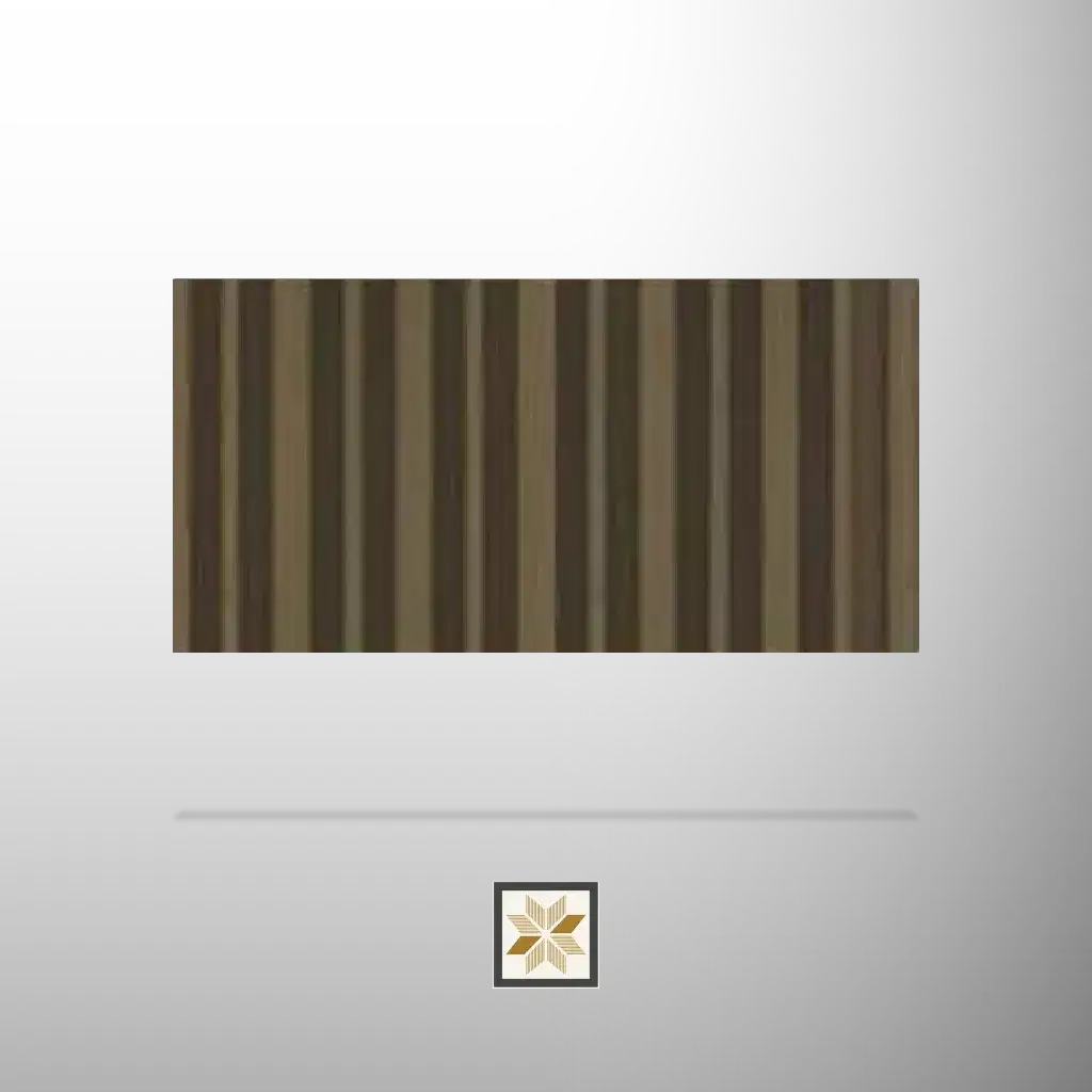 10x0.89 feet | 20 mm Brown Wood louvers (suitable for Bedroom, Hotel, Kitchen, Living Room, Office, Restaurant) | LV-23264-D-0