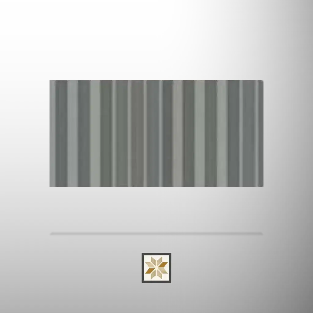 10x0.89 feet | 15 mm Grey Wood louvers (suitable for Bedroom, Hotel, Kitchen, Living Room, Office, Restaurant) | LV-23269-E-0