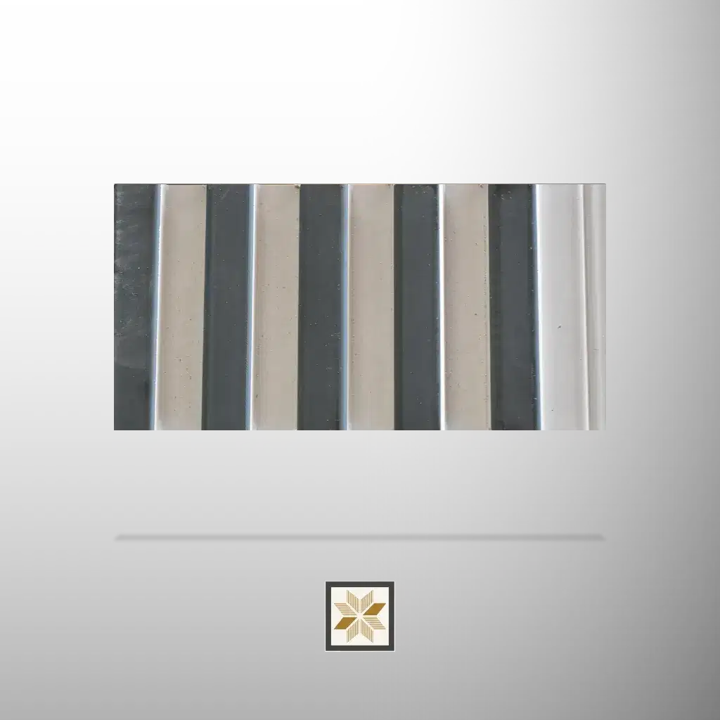 8x0.33 feet | 12 mm White louvers (suitable for Bedroom, Hotel, Kitchen, Living Room, Office, Restaurant) | LV-23335-0