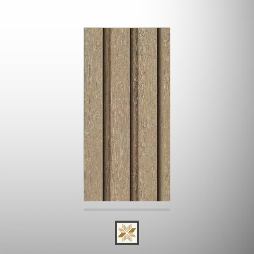 8x0.41 feet | 12 mm Brown Wood louvers (suitable for Bedroom, Hotel, Kitchen, Living Room, Office, Restaurant) | LV-23339-B-0