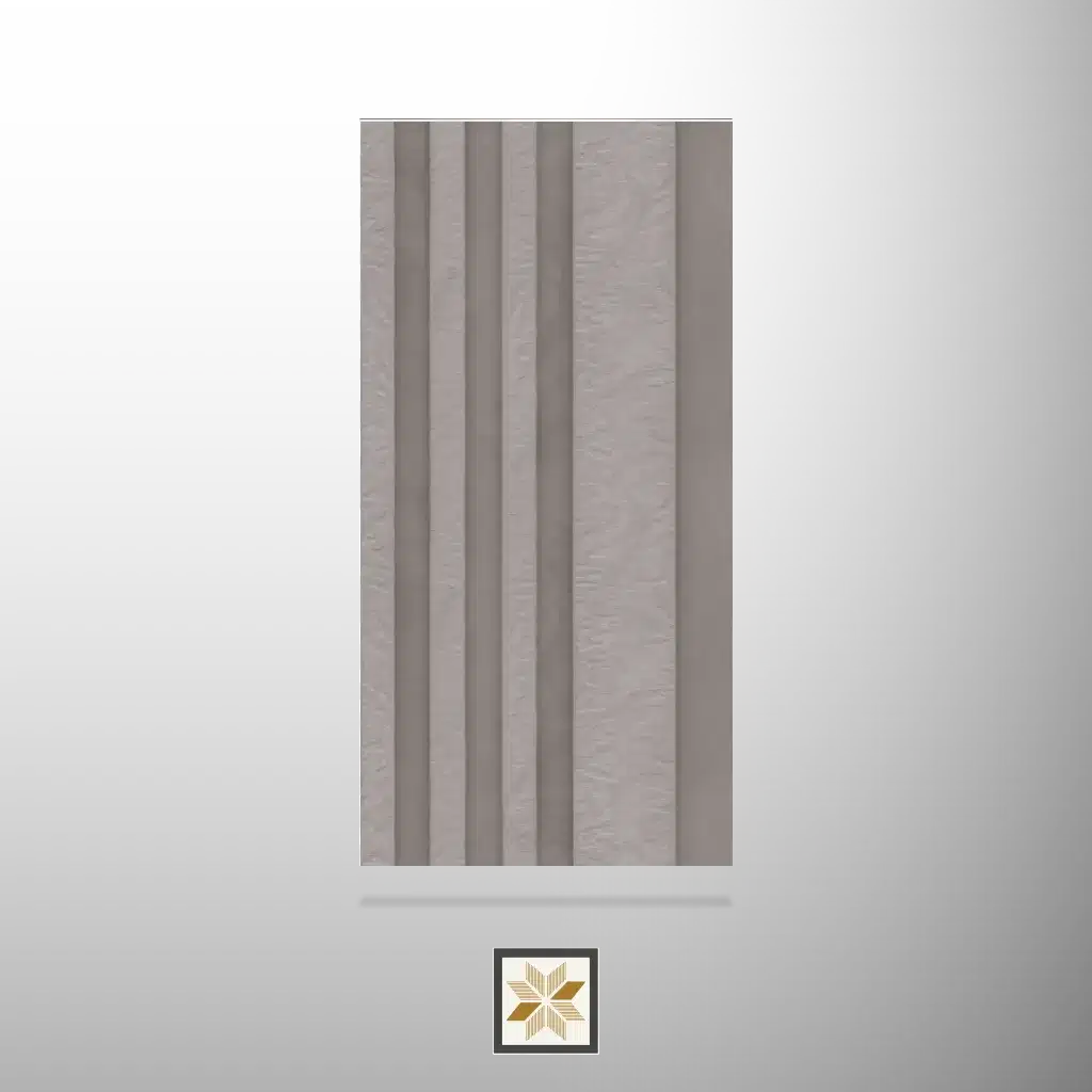 8x0.41 feet | 12 mm Cream Patterned louvers (suitable for Bedroom, Hotel, Kitchen, Living Room, Office, Restaurant) | LV-23349-0