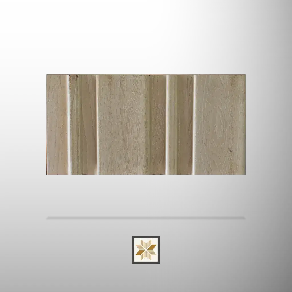 8x0.33 feet | 12 mm Brown Wood louvers (suitable for Bedroom, Hotel, Kitchen, Living Room, Office, Restaurant) | LV-23350-0