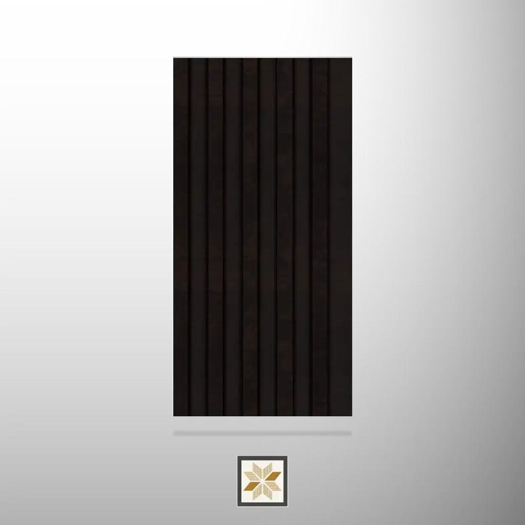 8x0.41 feet | 12 mm Brown louvers (suitable for Bedroom, Hotel, Kitchen, Living Room, Office, Restaurant) | LV-23367-0