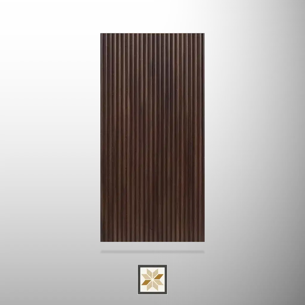 8x0.5 feet | 6 mm Brown louvers (suitable for Bedroom, Kitchen, Living Room, Office) | LV-23456-0