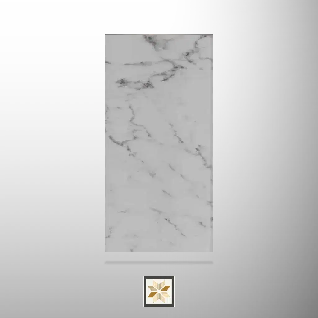 8x0.41 feet | 12 mm Grey Marble louvers (suitable for Bedroom, Hotel, Living Room, Office, Restaurant, TV Cabinet) | LV-23554-0