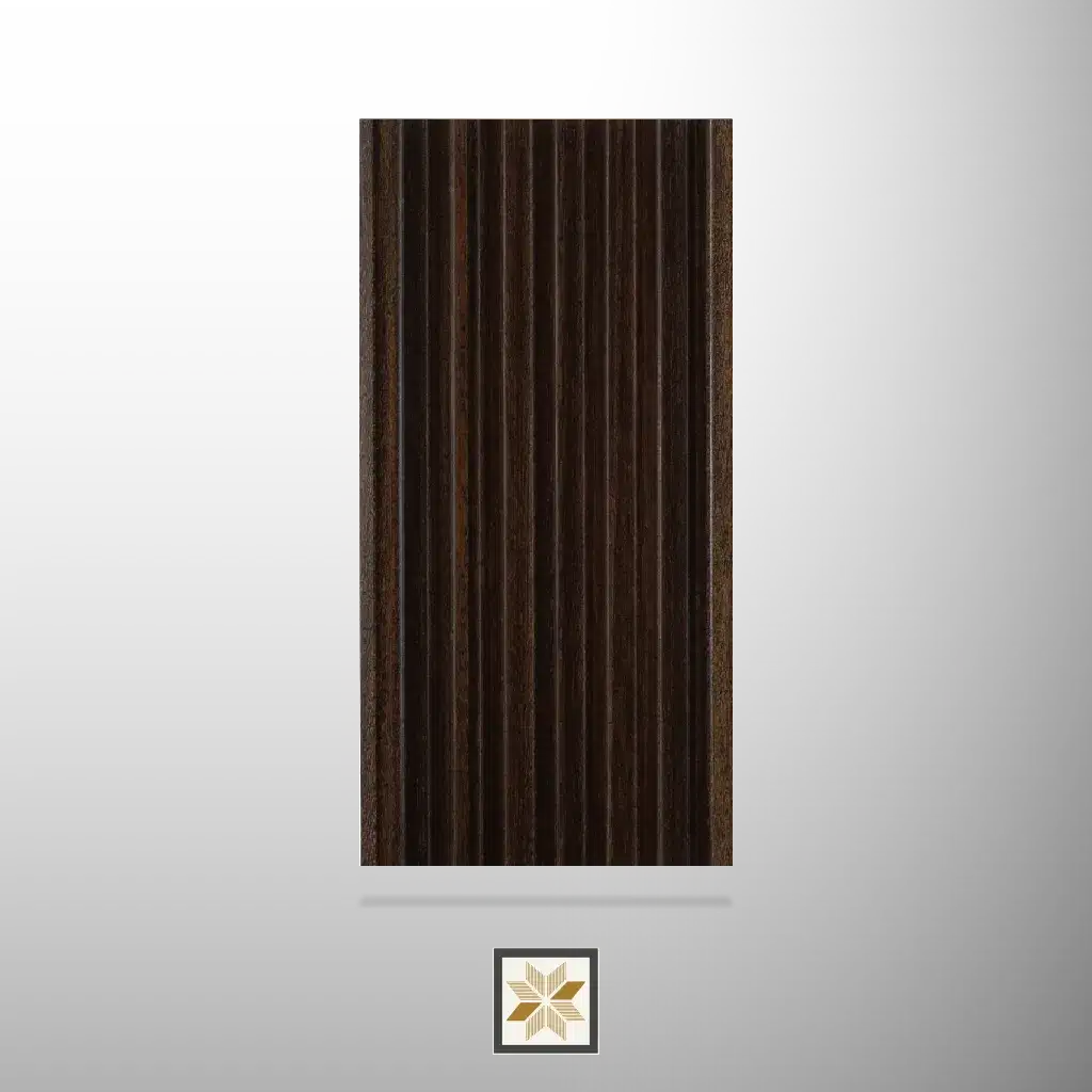 8x0.41 feet | 12 mm Brown Marble louvers (suitable for Living Room) | LV-23596-0