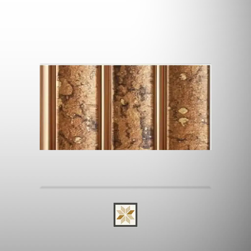 8x0.41 feet | 12 mm Brown Wood louvers (suitable for Bathroom, Bedroom, Hotel, Kitchen, Living Room, Office, Restaurant) | LV-23638-0