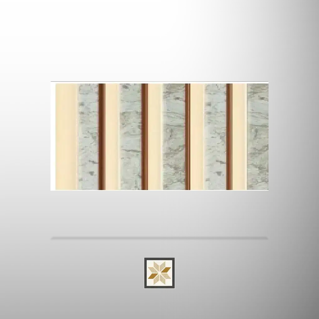 8x0.41 feet | 12 mm Brown Marble louvers (suitable for Bathroom, Bedroom, Hotel, Kitchen, Living Room, Office, Restaurant) | LV-23698-0