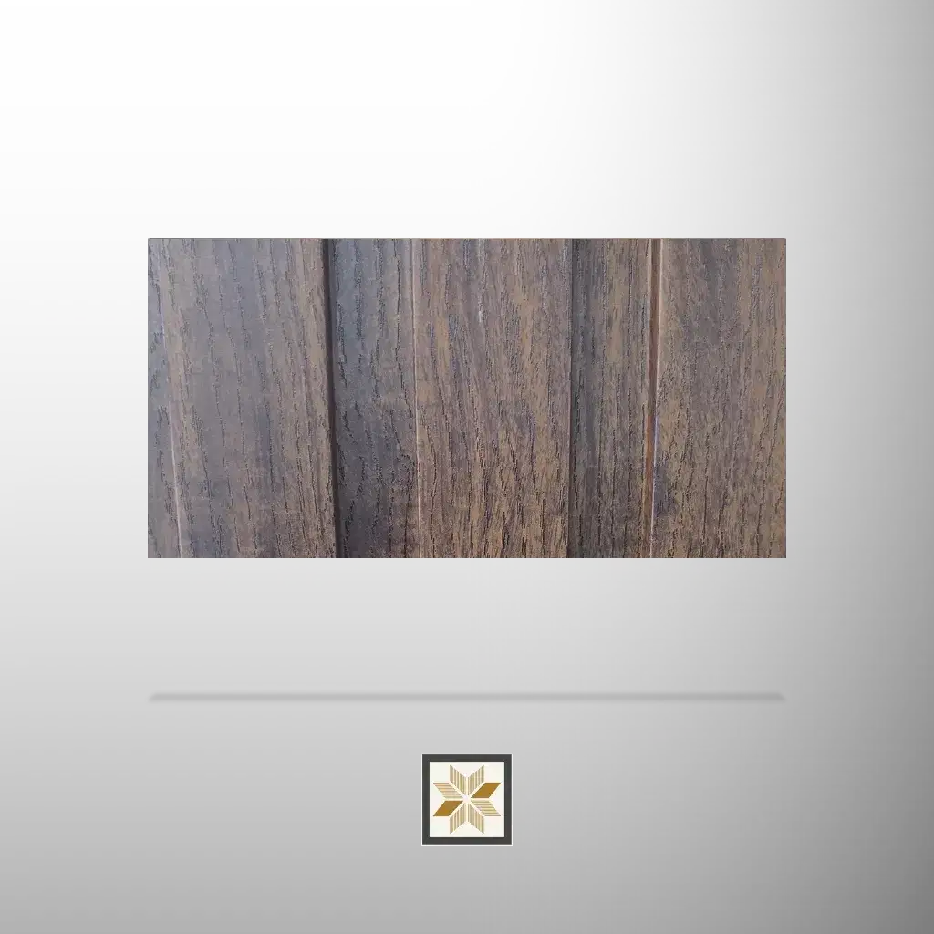 9.5x0.66 feet | 14 mm Brown Wood louvers (suitable for Bedroom, Feature Wall, Living Room, Office) | LV-23704-0