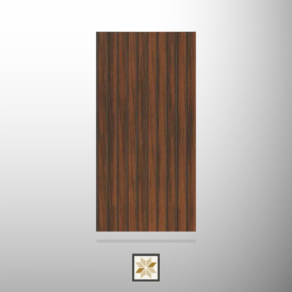 9.5x1 feet | Brown Wood louvers (suitable for Kitchen, Living Room, Office) | LV-24157-0