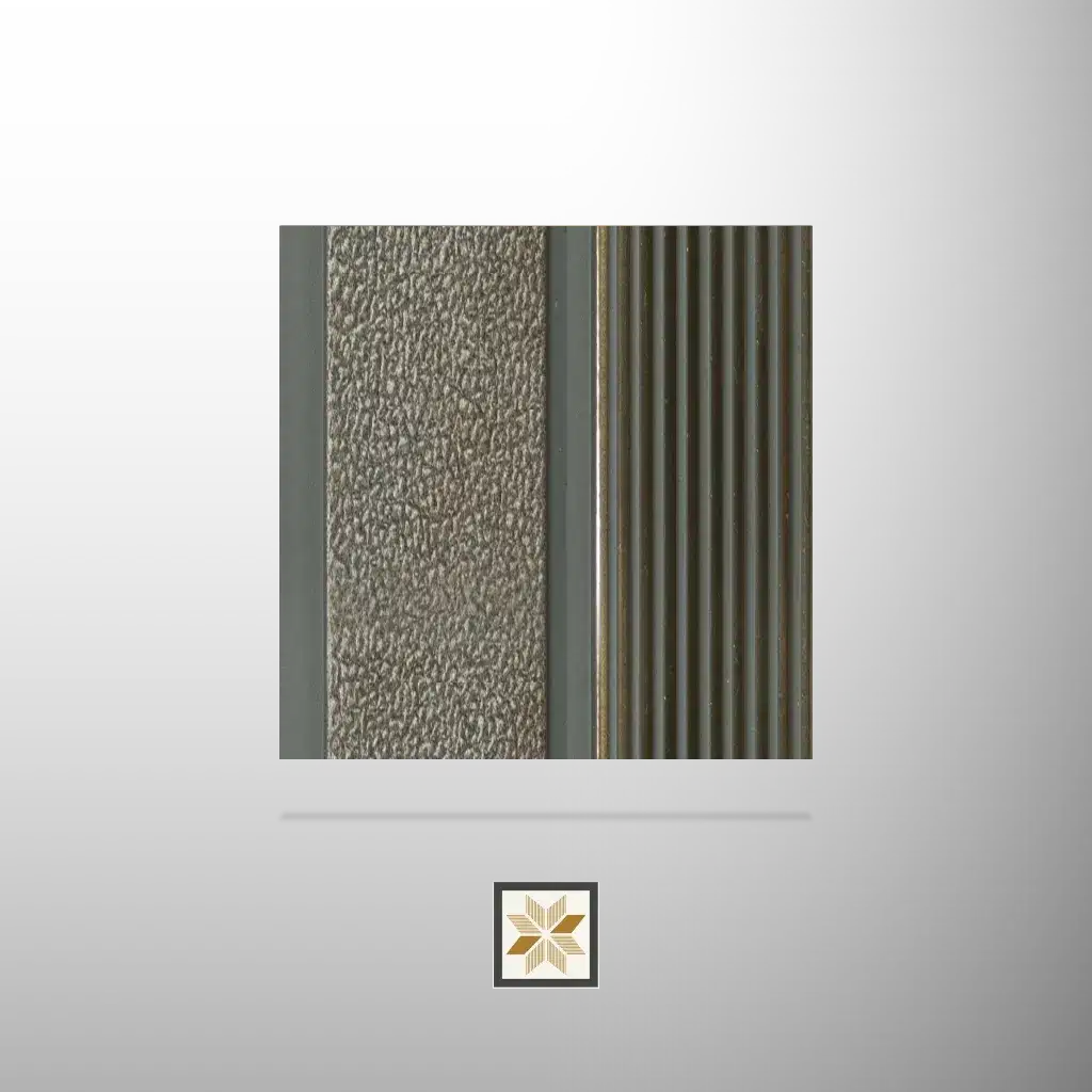 8x0.41 feet | 12 mm Brown Patterned louvers (suitable for Bedroom, Feature Wall, Kitchen, Living Room, Office) | LV-24180-0