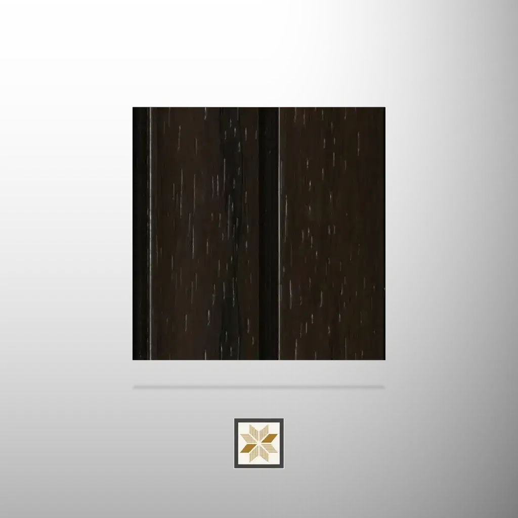 8x0.41 feet | 12 mm Brown Wood louvers (suitable for Bedroom, Feature Wall, Kitchen, Living Room, Office) | LV-24200-0