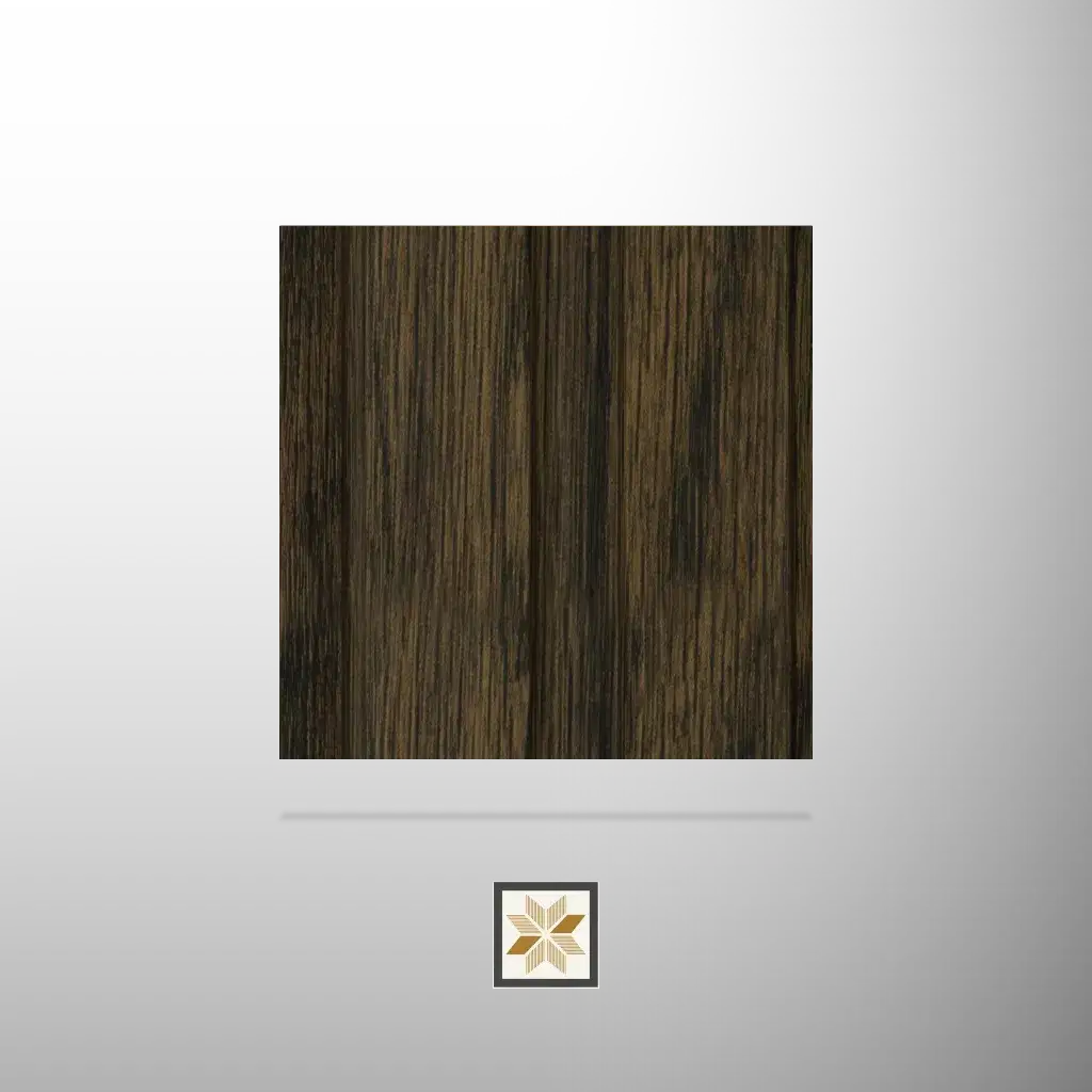 8x0.41 feet | 12 mm Brown Wood louvers (suitable for Bedroom, Feature Wall, Kitchen, Living Room, Office) | LV-24207-0