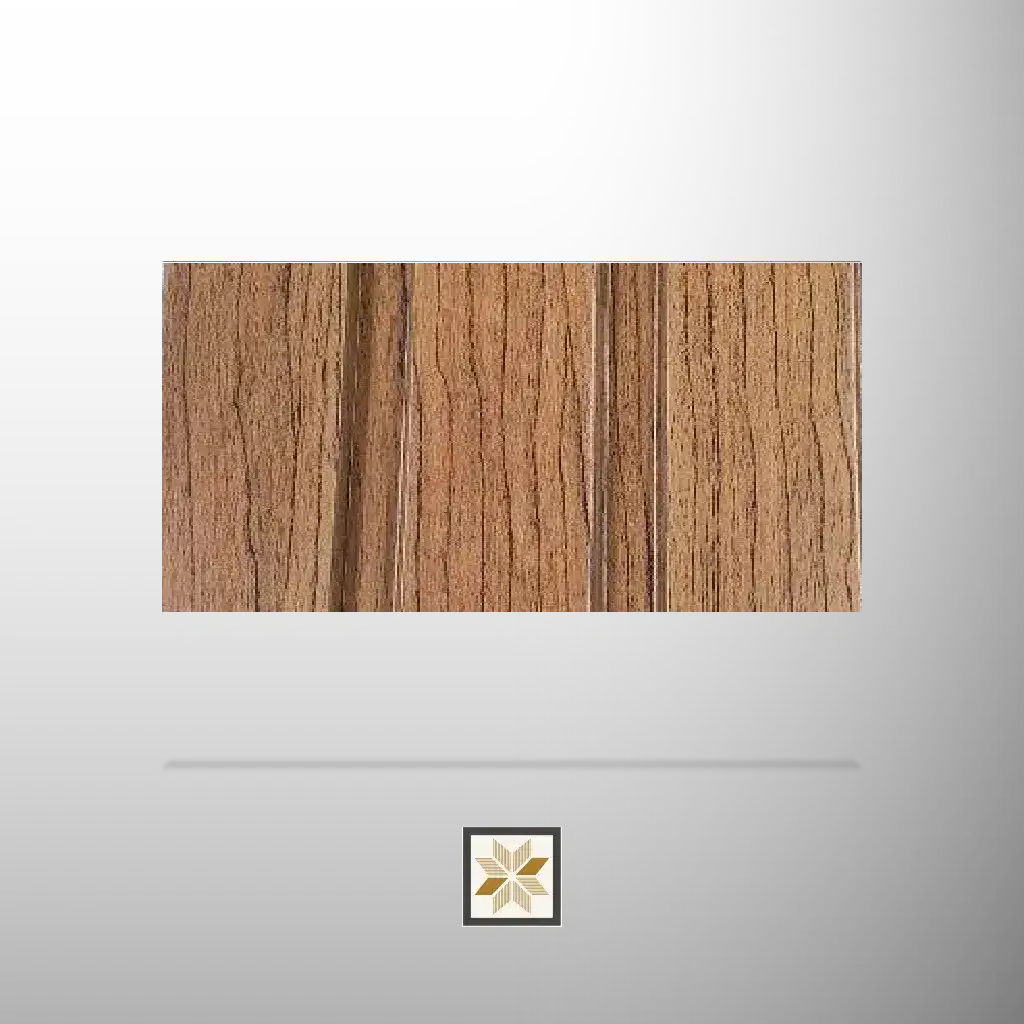 8x0.58 feet | 12 mm Brown Wood louvers (suitable for Bedroom, Living Room, Office, TV Cabinet) | LV-24237-0