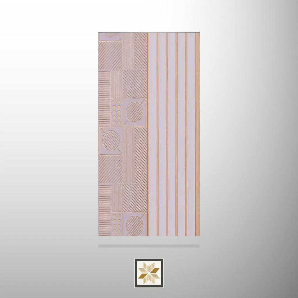 8x1 feet | 8 mm Beige Stone louvers (suitable for Bedroom, Living Room, Office, TV Cabinet) | LV-24238-0