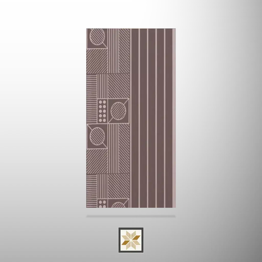 8x1 feet | 8 mm Brown Stone louvers (suitable for Bedroom, Living Room, Office, TV Cabinet) | LV-24250-0