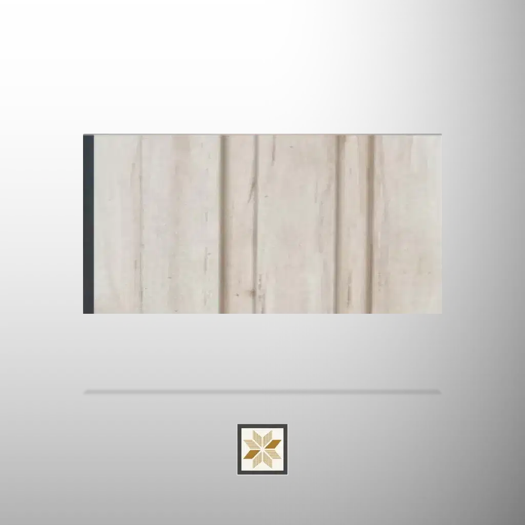 8x0.41 feet | 12 mm Beige Wood louvers (suitable for Bedroom, Living Room, Office, TV Cabinet) | LV-24253-0