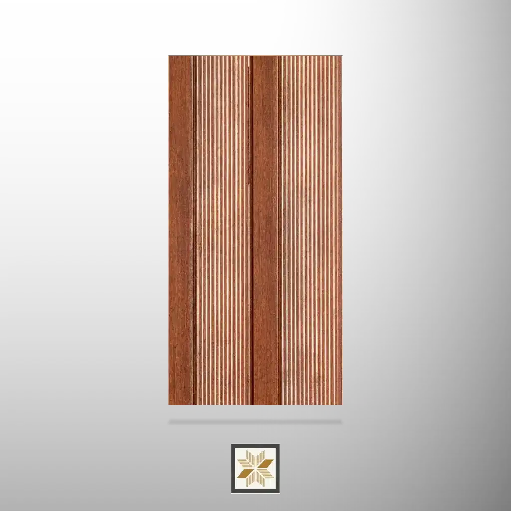 8x0.5 feet | Brown Patterned louvers (suitable for Bedroom, Hotel, Living Room, Office, Restaurant) | LV-24530-0