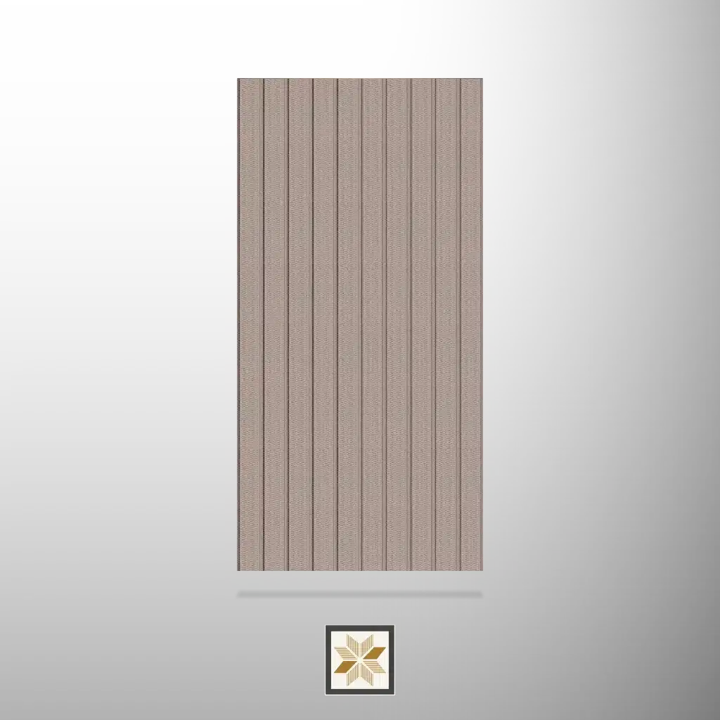 8x1 feet | 8 mm Grey Patterned louvers (suitable for Bedroom, Hotel, Living Room, Office, Restaurant) | LV-24531-0
